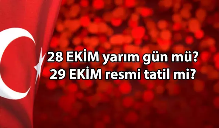 Öğretmen ve Öğrenciler Ekim Ayında 1,5 Gün Resmi Tatil Yapacak